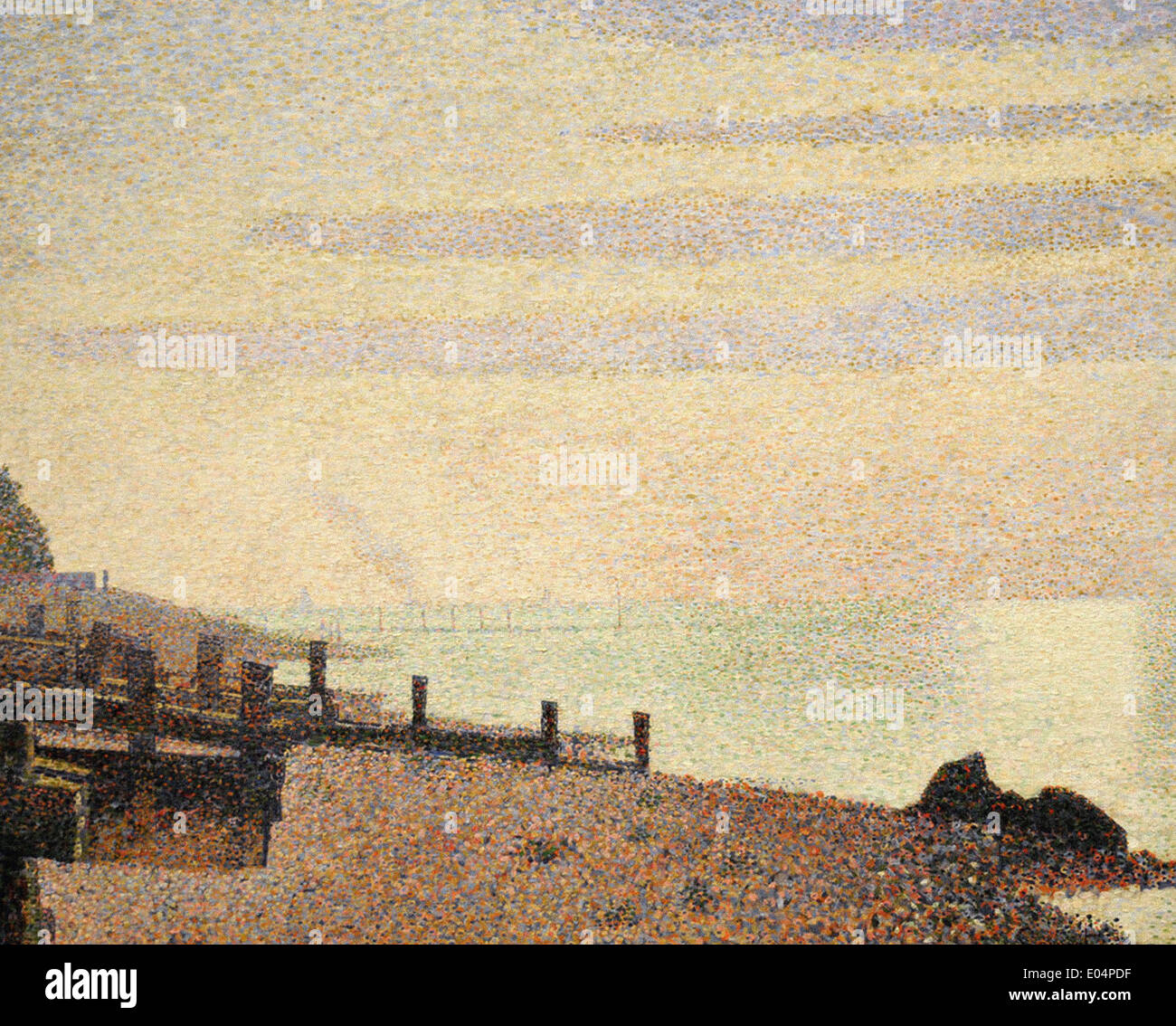 Georges Seurat Evening, Honfleur Stock Photo