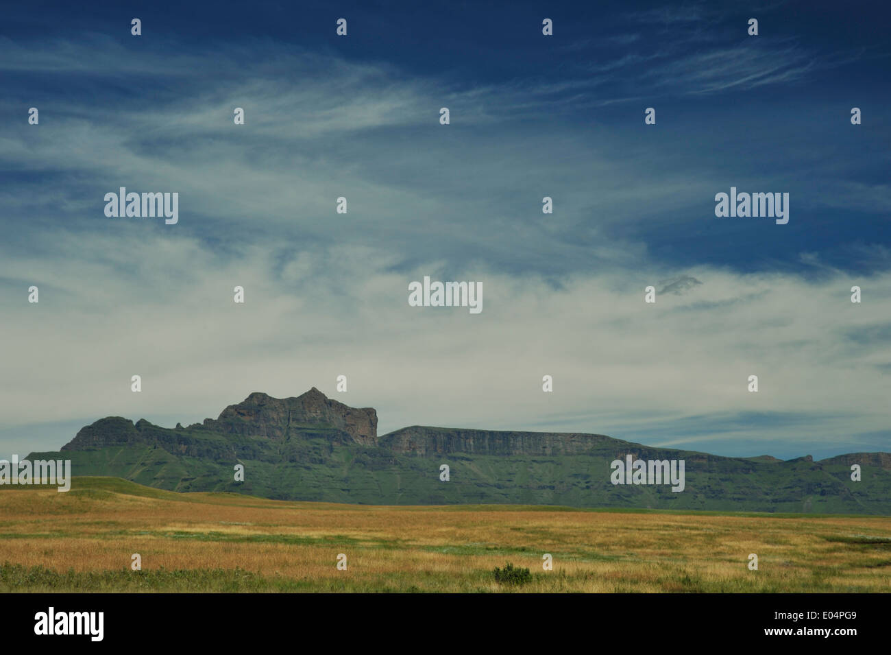 Giants Castle nature reserve, KwaZulu-Natal, South Africa, landscape, mountain peaks, Drakensberg, UNESCO, uKhahlamba, world heritage site Stock Photo