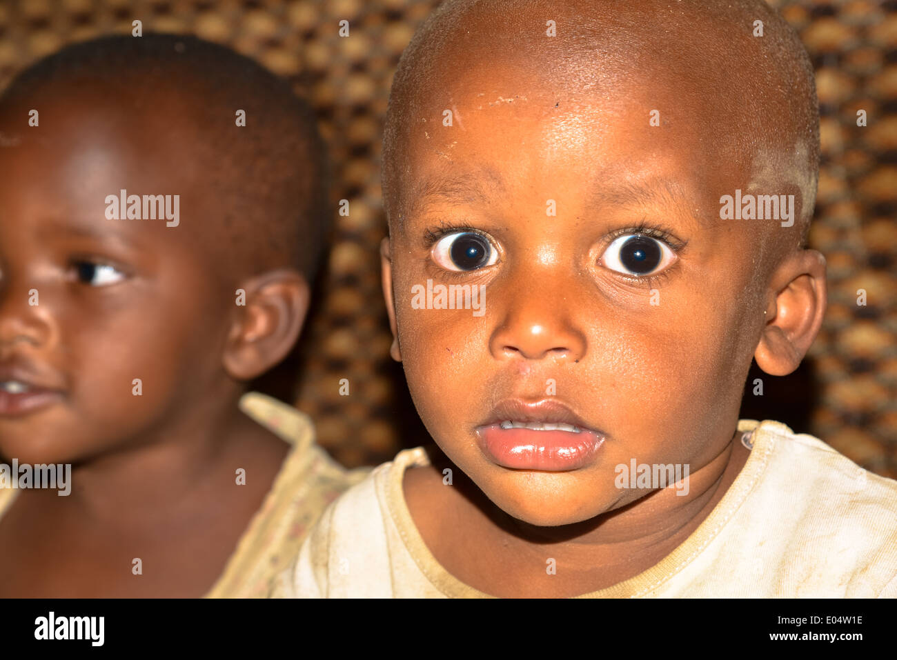 portrait of ugandese children Stock Photo