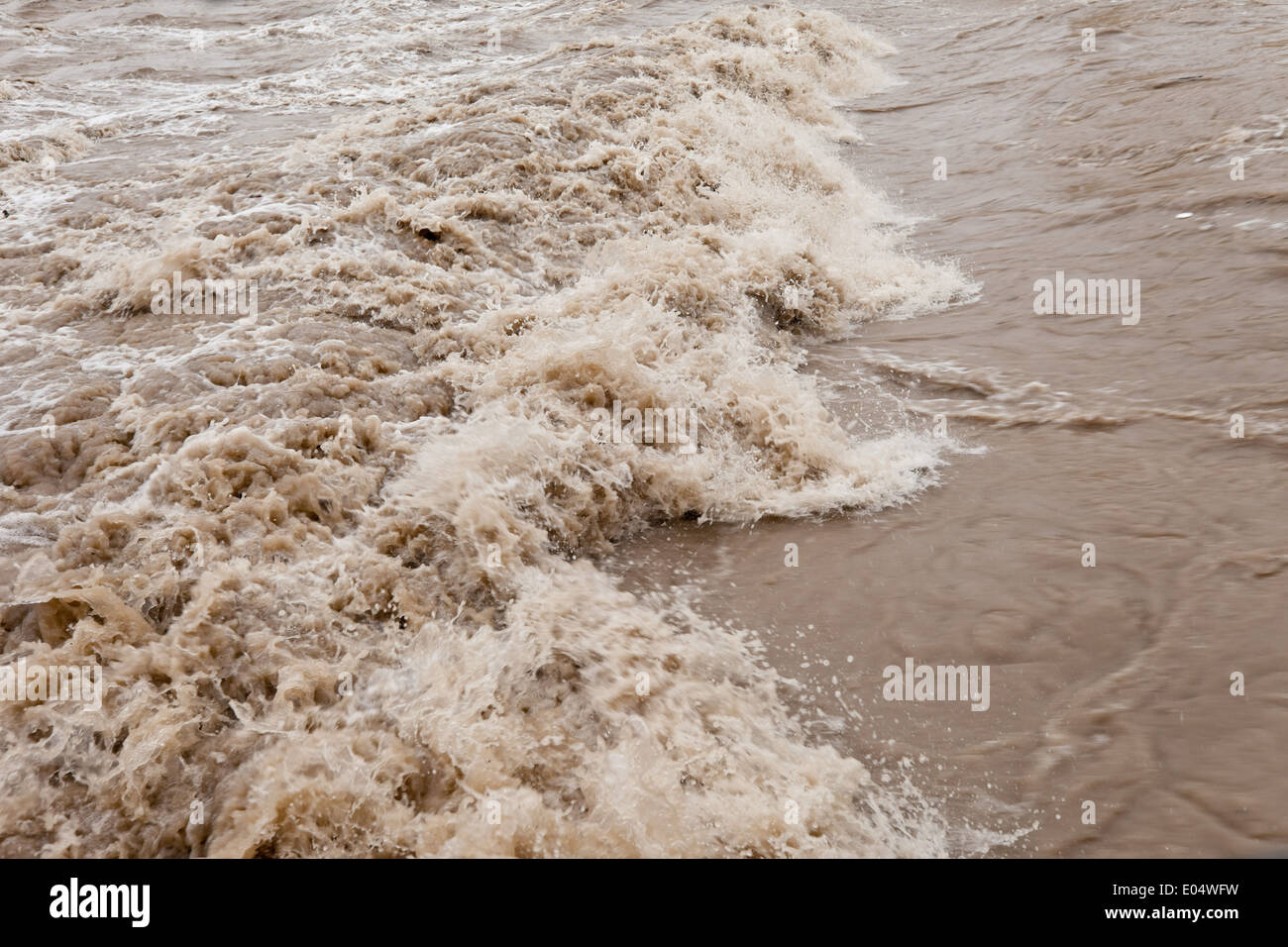 High water Kathastrophen climate climate change Natiurereignis nature natural power natural disasters rains rain weather bad wea Stock Photo