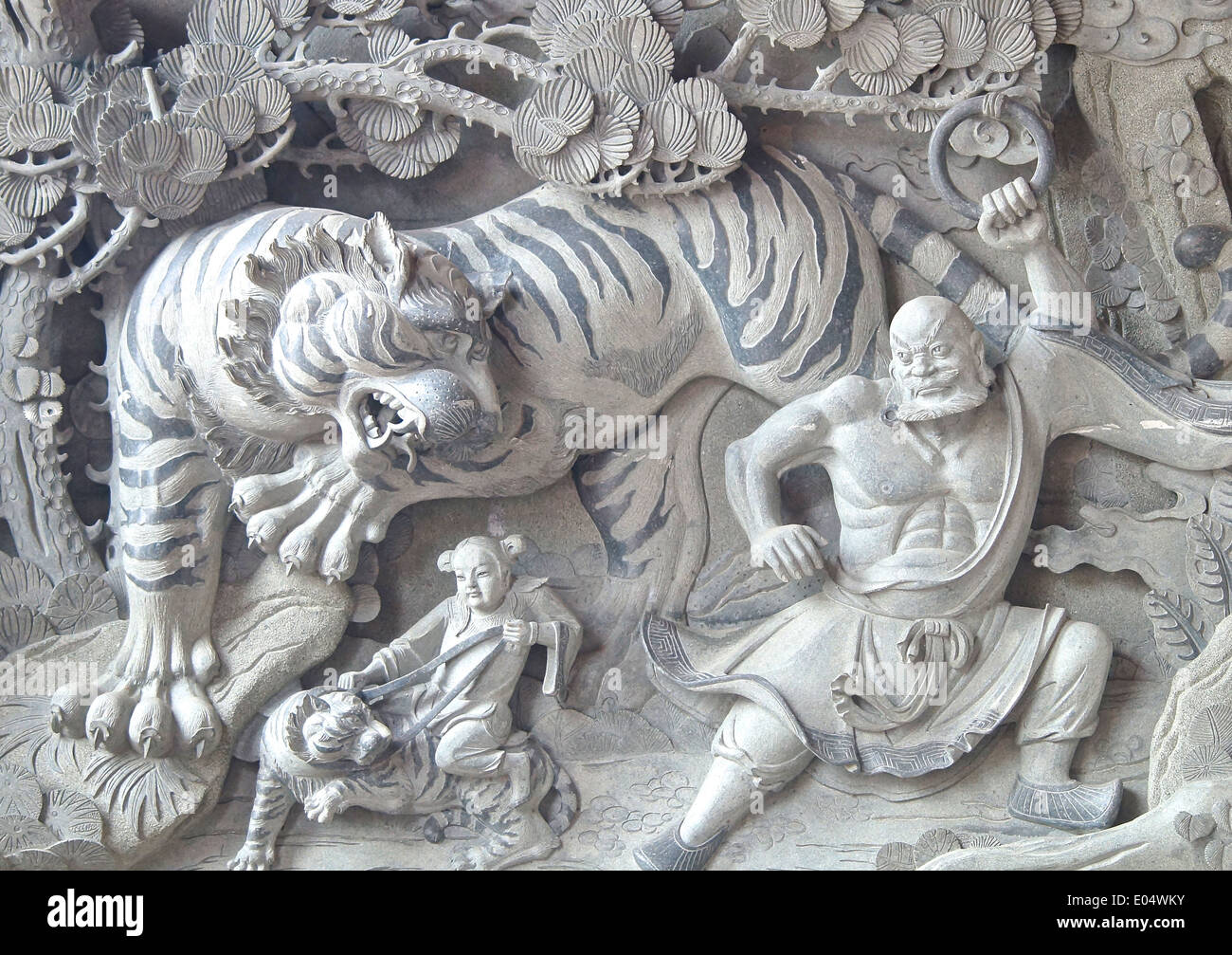 Chinese traditional marble relief closeup in Taiwan Stock Photo - Alamy