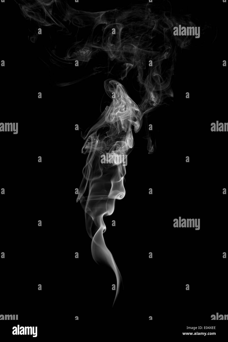 Abstract Smoke isolated on a black background Stock Photo - Alamy