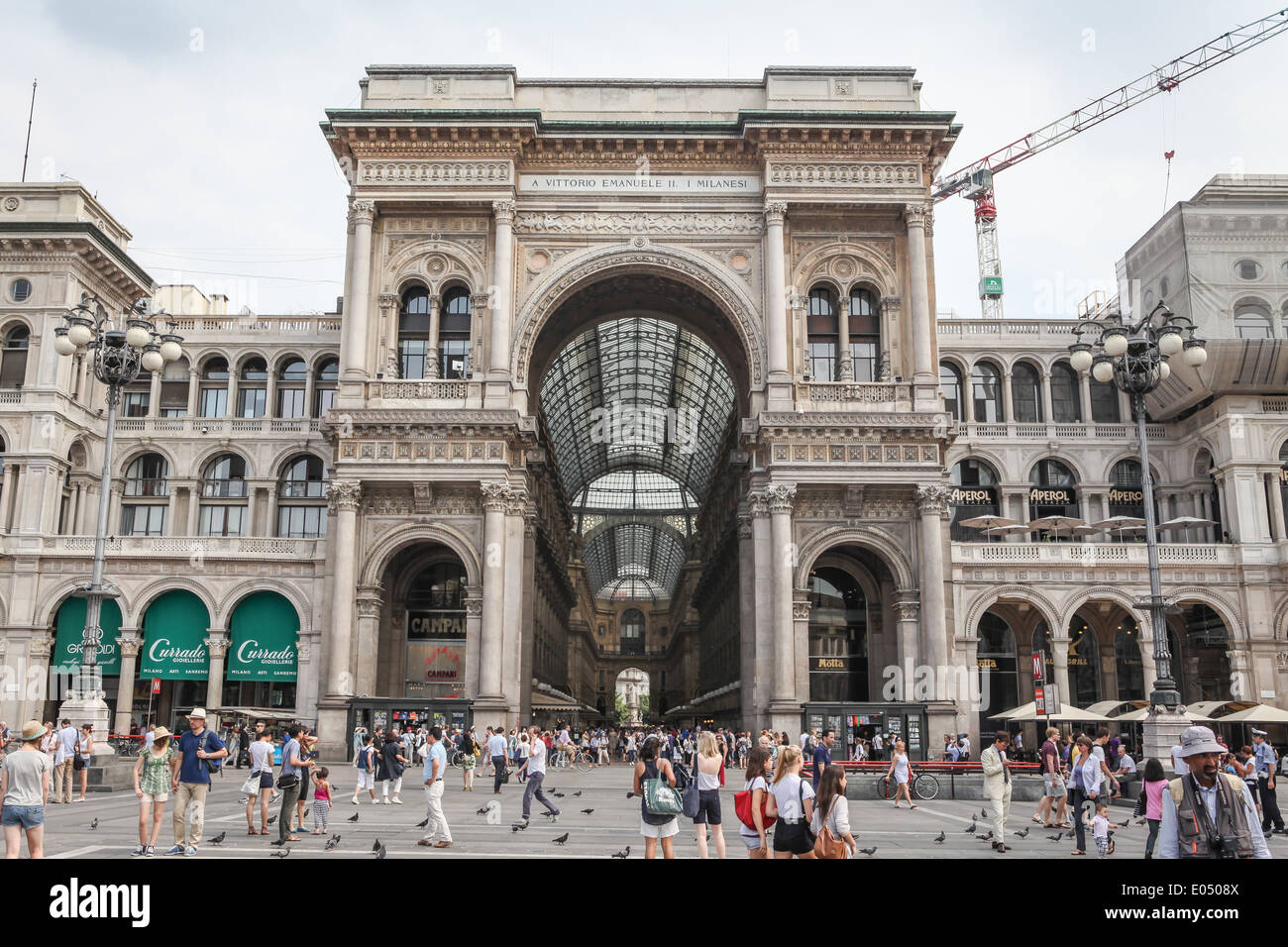 Galleria Vittorio Emanuele II, famous luxury shopping mall in Milan, Italy  Stock Photo - Alamy