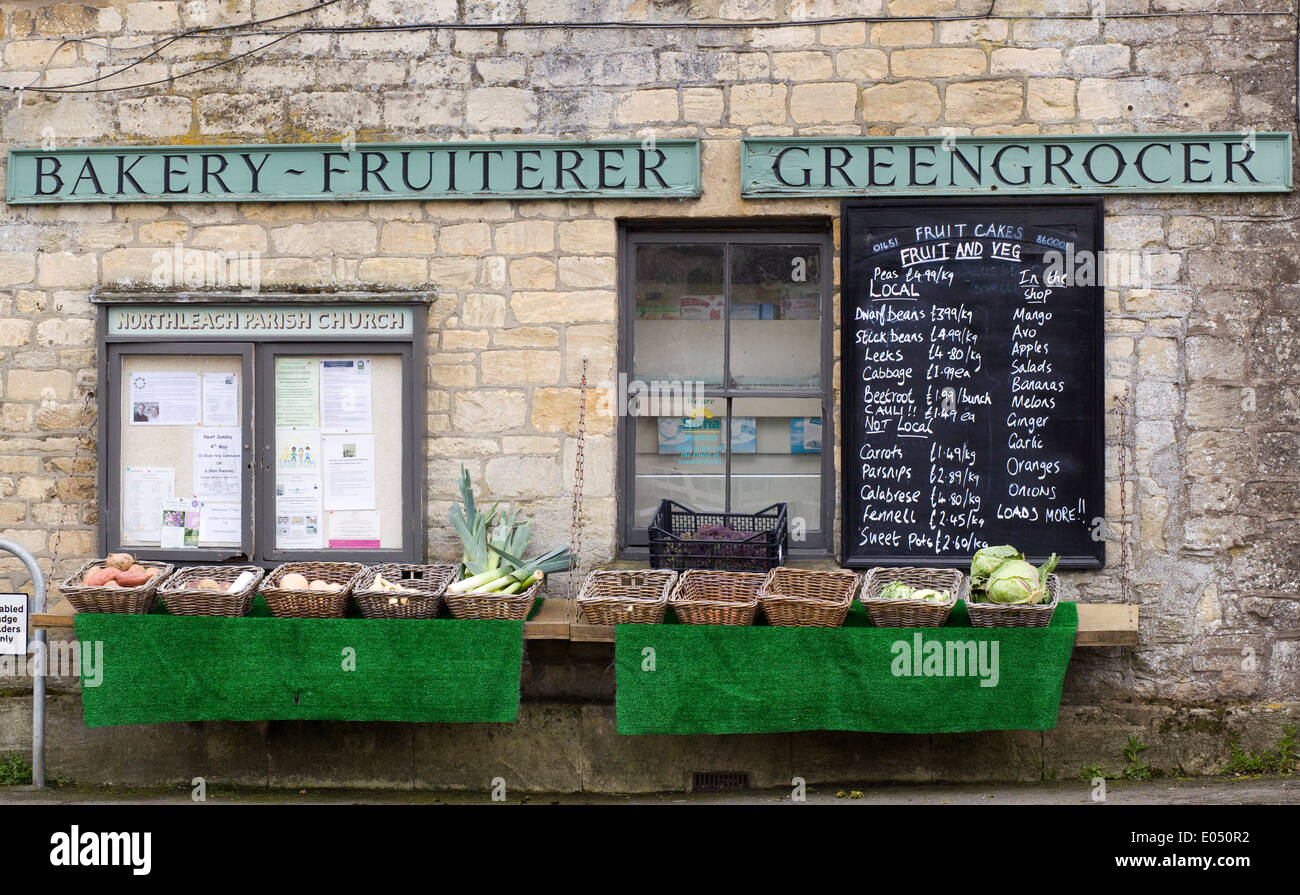 Blades Bakery, Fruiterer & Greengrocer, Northleach Stock Photo