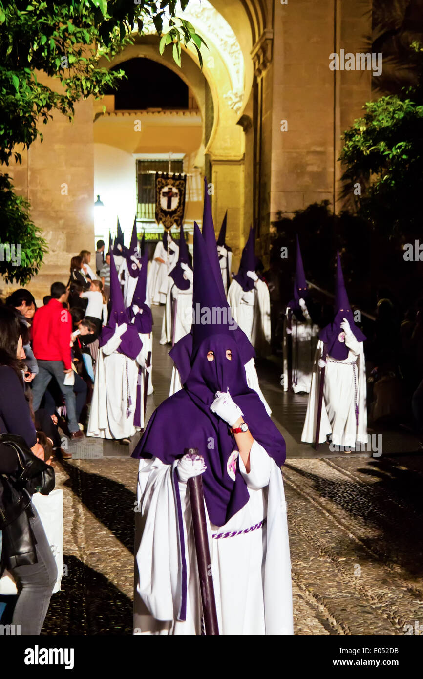 'Spain, Andalusia. A climax of the cirque week are the moves ''Semana of Santa''. Here in Cordoba., 20.04.2011 - Spanien, Andalu Stock Photo