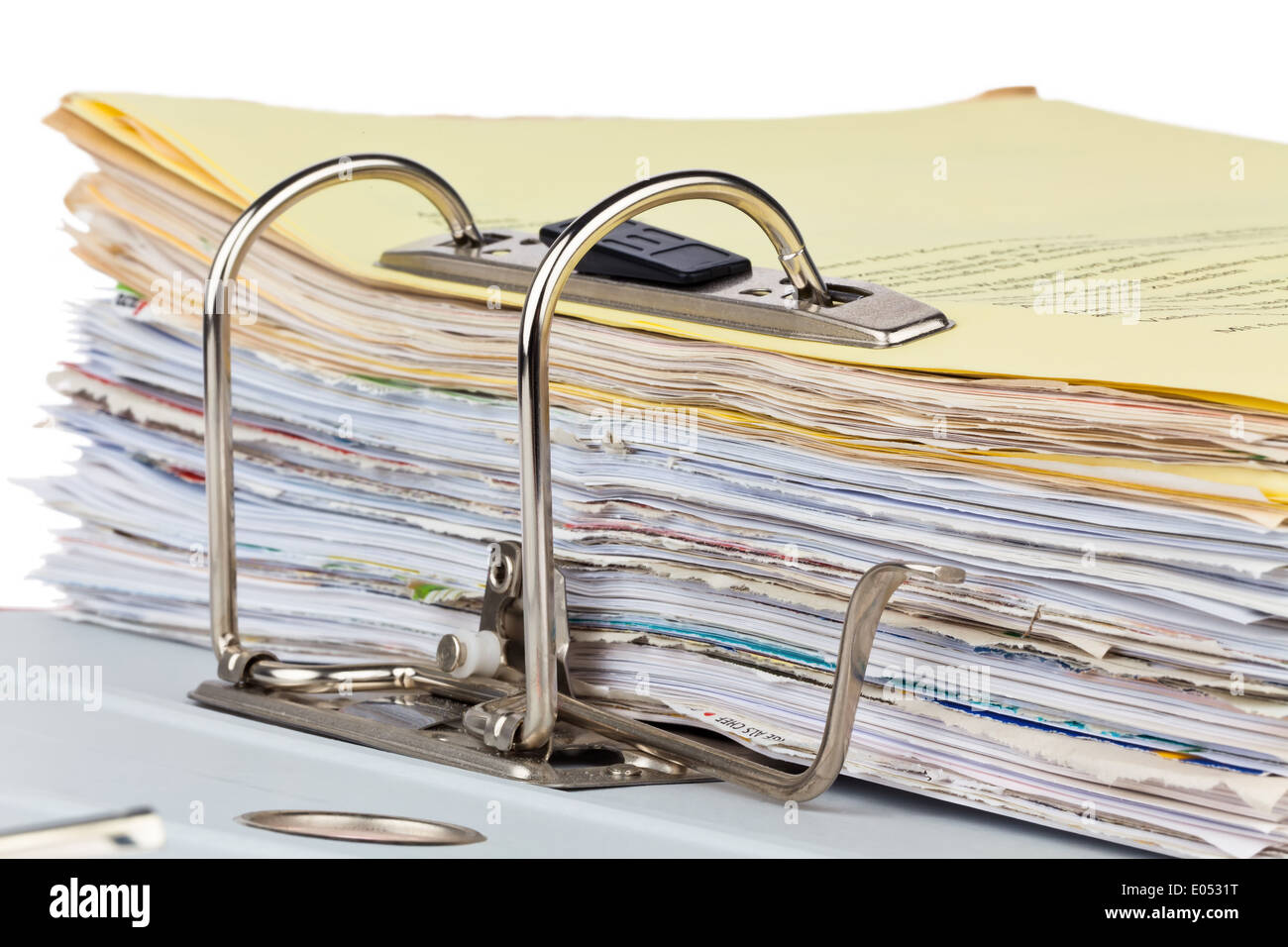 A file with documents and documents. Safekeeping of contracts Stock Photo
