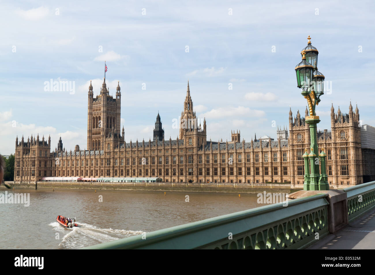 The English parliament in London, Largely Britain, Das englische Parlament in London, Gross Britannien Stock Photo