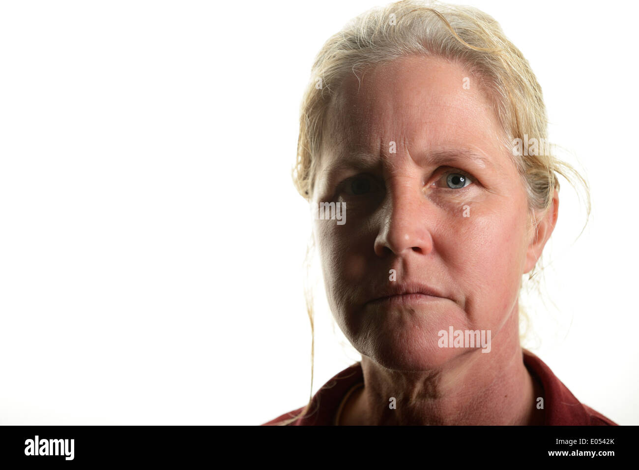 Stock photo of a portrait of a woman in her 40's Stock Photo