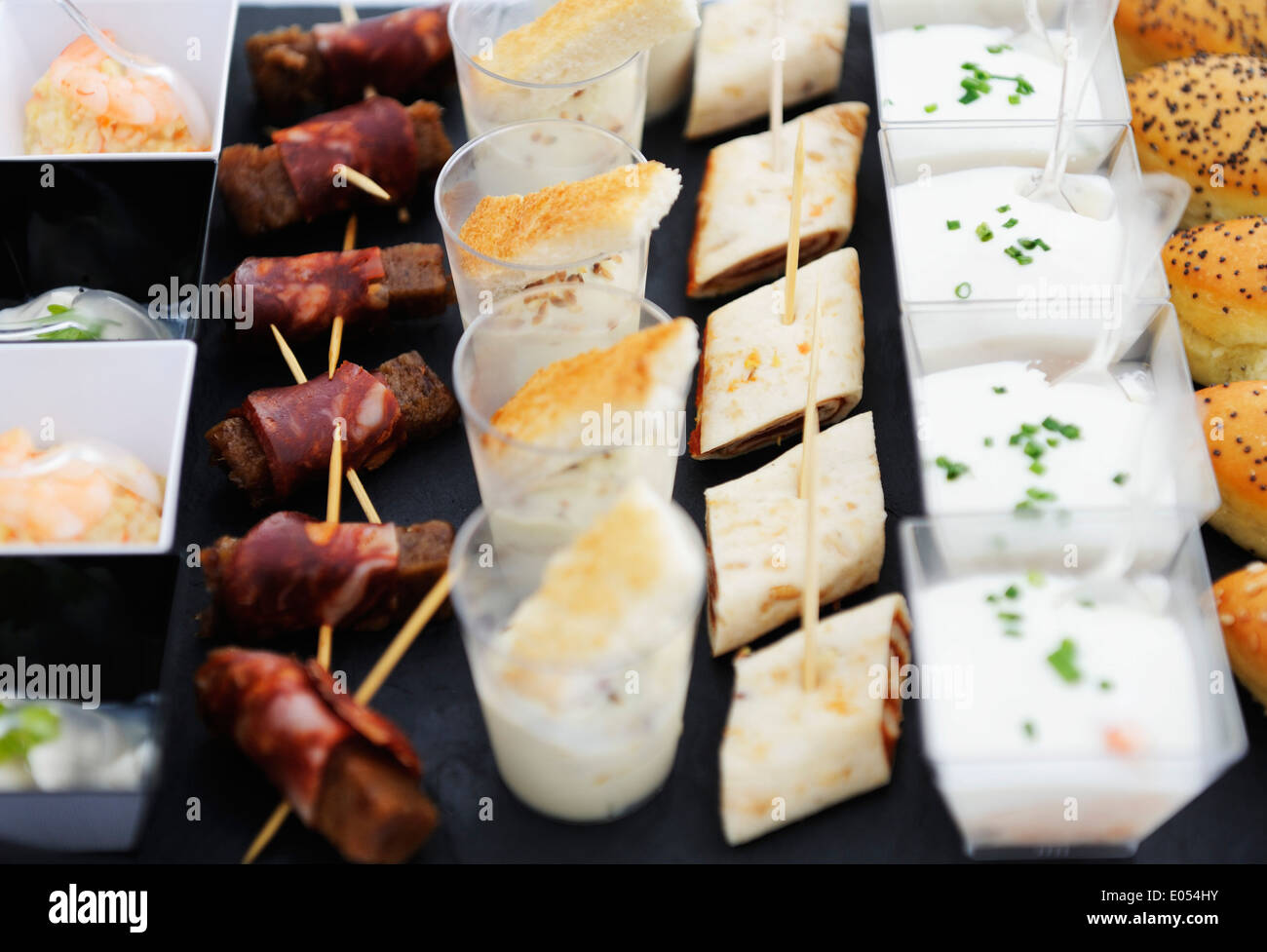 Stock photo of hors d'oeuvres being served at a celebration Stock Photo