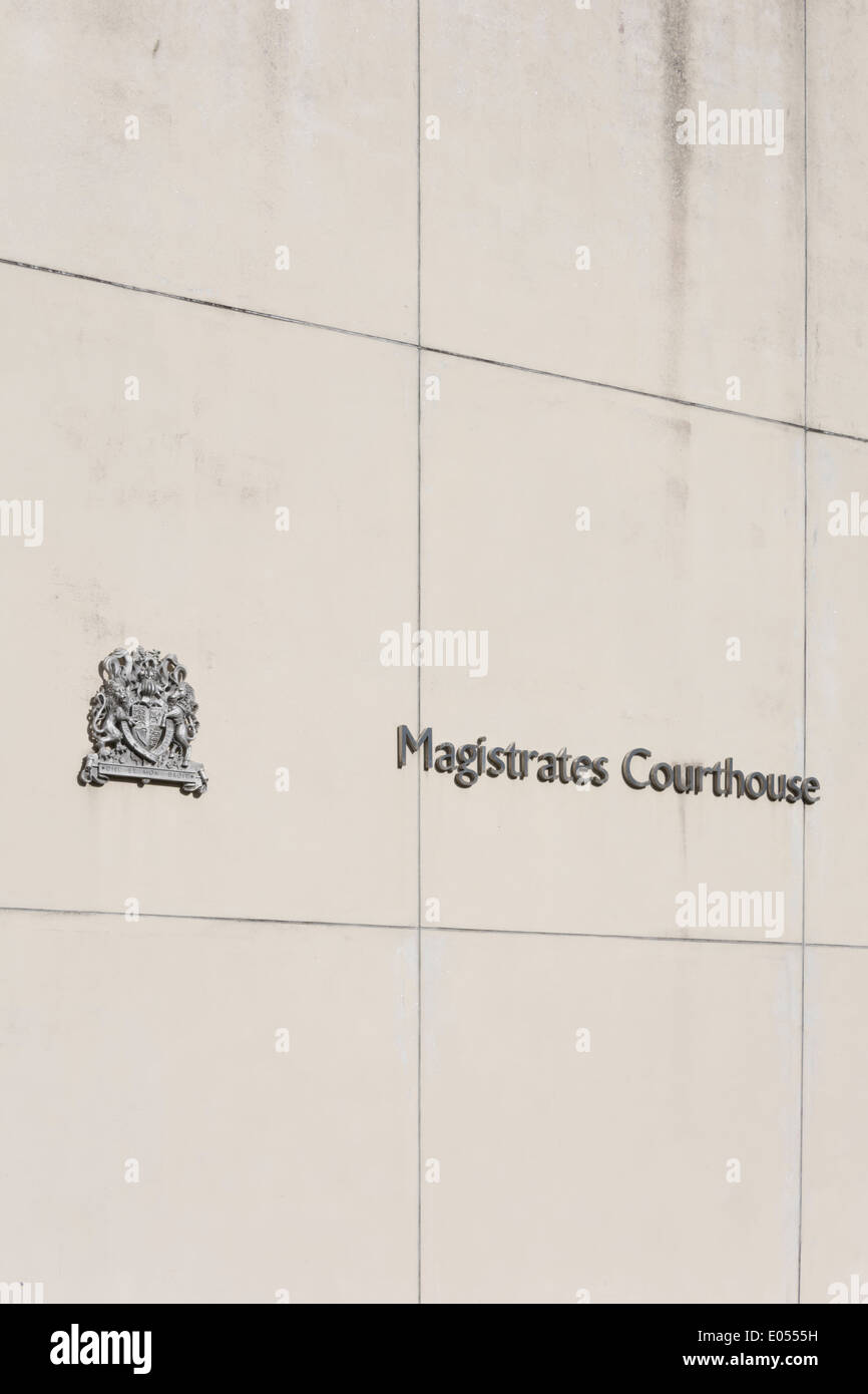 An exterior view of Fareham Magistrates Court in Hampshire, United Kingdom Stock Photo
