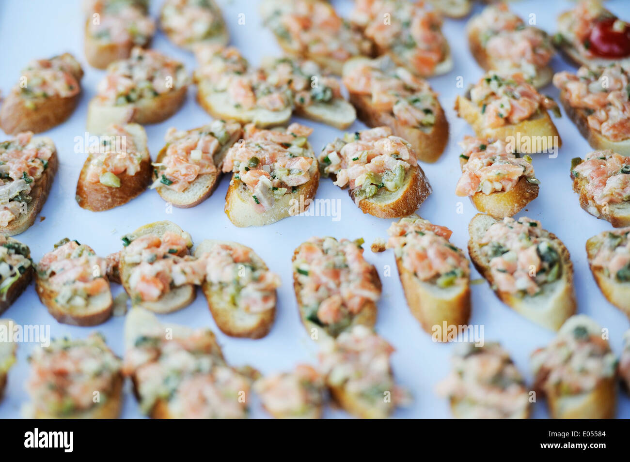 Stock photo of hors d'oeuvres being served at a celebration Stock Photo