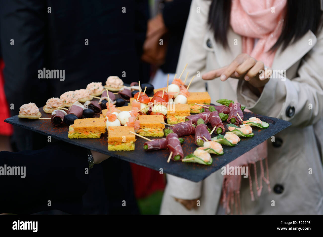 Stock photo of hors d'oeuvres being served at a celebration Stock Photo