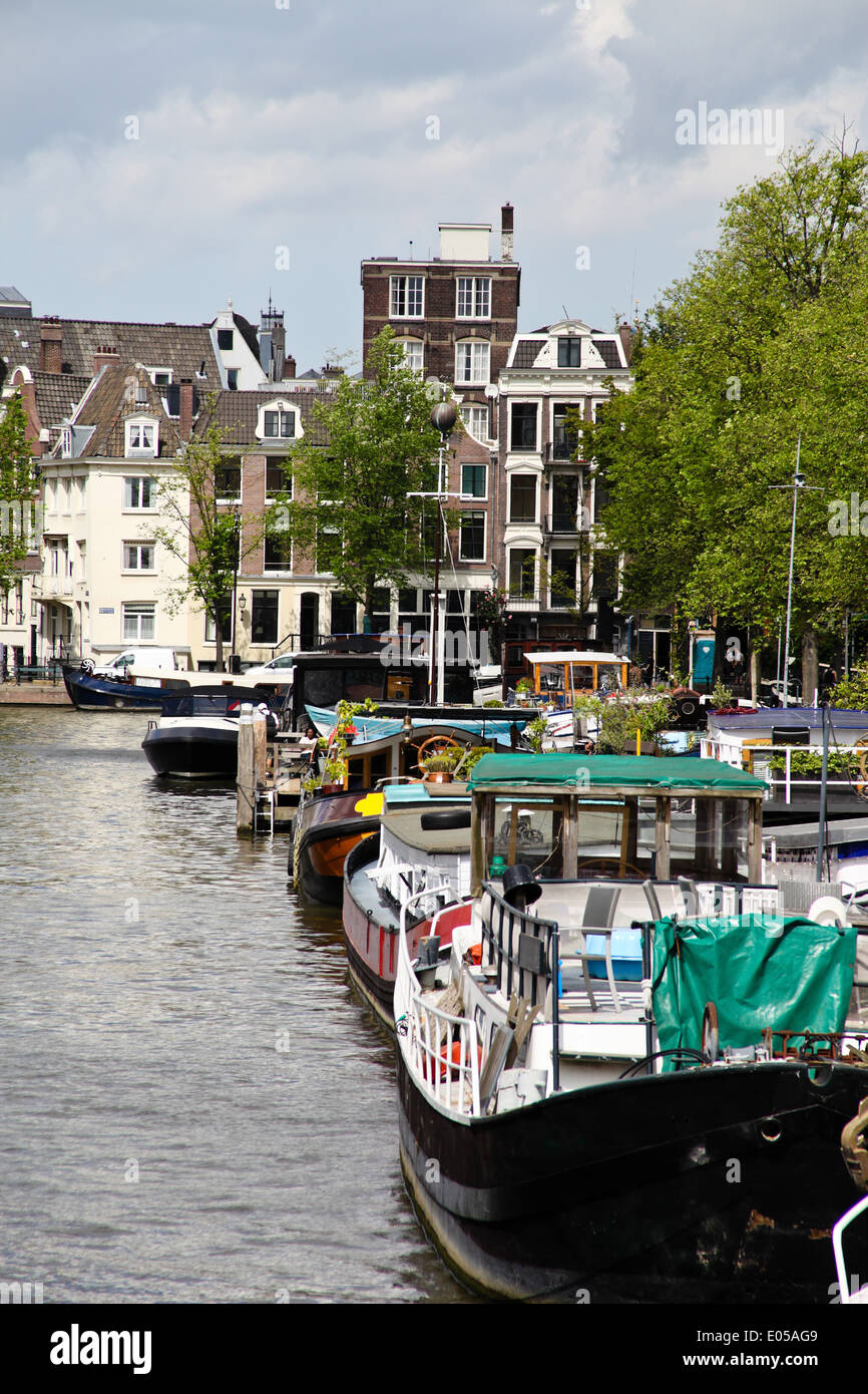 Capital of Amsterdam in the Netherlands, Hauptstadt Amsterdam in den Niederlanden Stock Photo