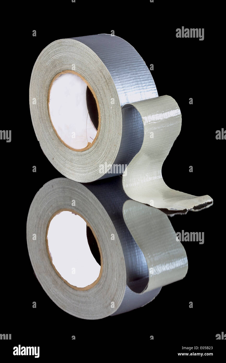 Single roll of duct tape Stock Photo