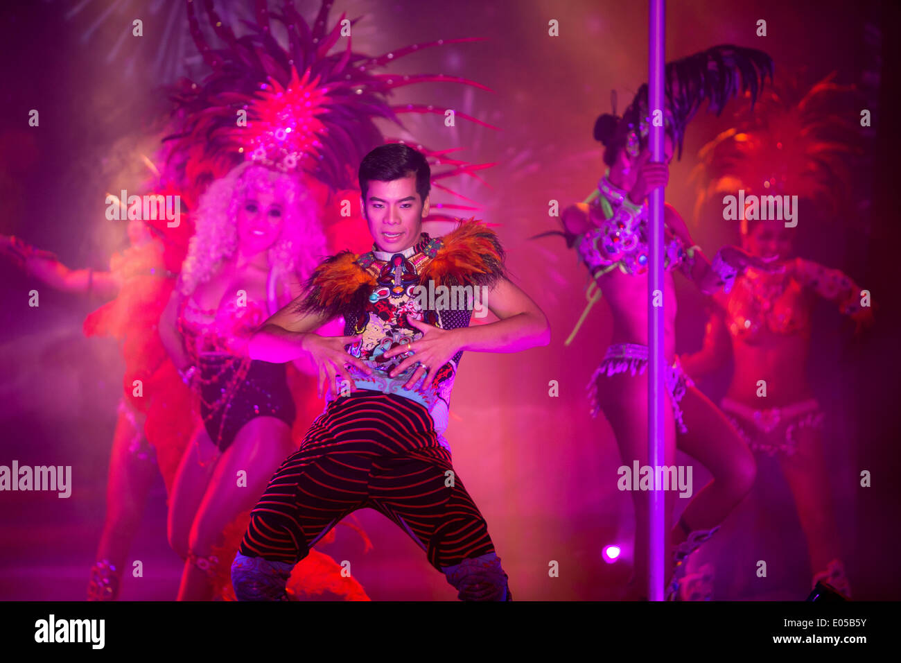 Brighton, UK. 2nd May 2014. The Ladyboys of Bangkok at Brighton Fringe 2014 Credit:  David Smith/Alamy Live News Stock Photo