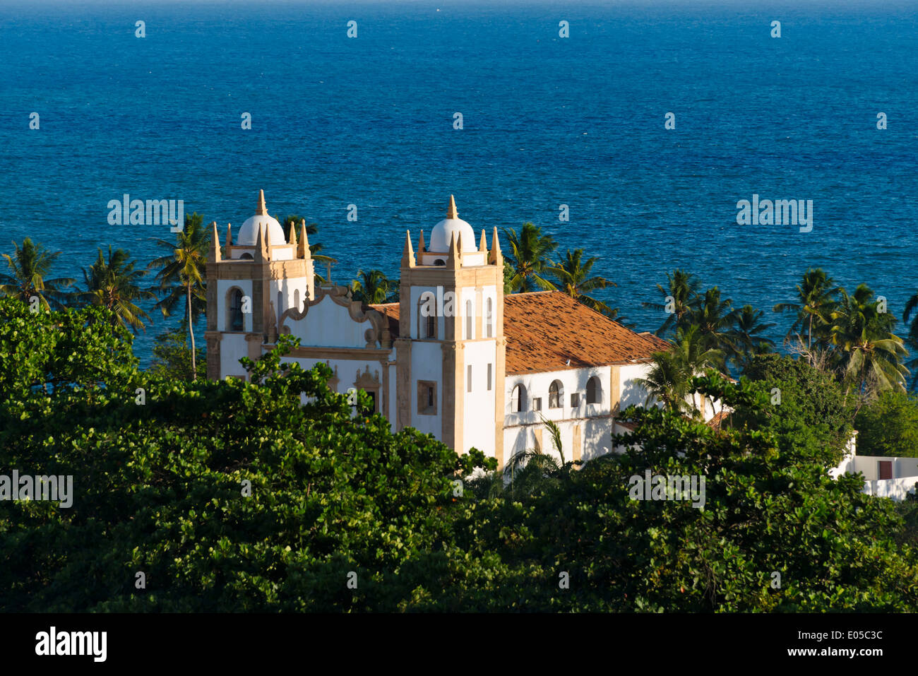 N.S. do Carmo Church by the ocean, Olinda (UNESCO World Heritage site), Pernambuco State, Brazil Stock Photo