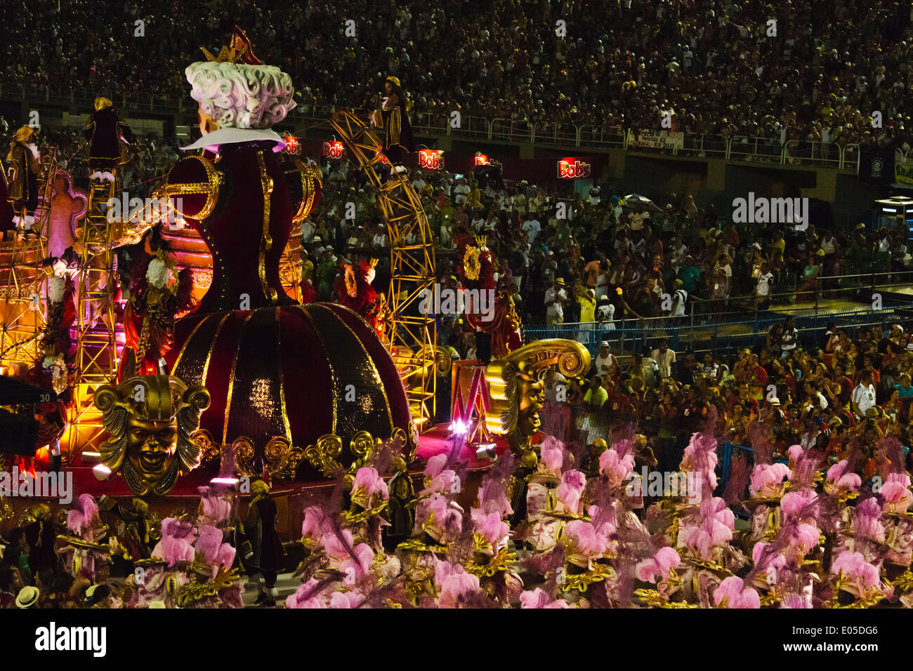 Samba Parade at Sambadrome during Carnival, Rio de Janeiro, Brazil ...