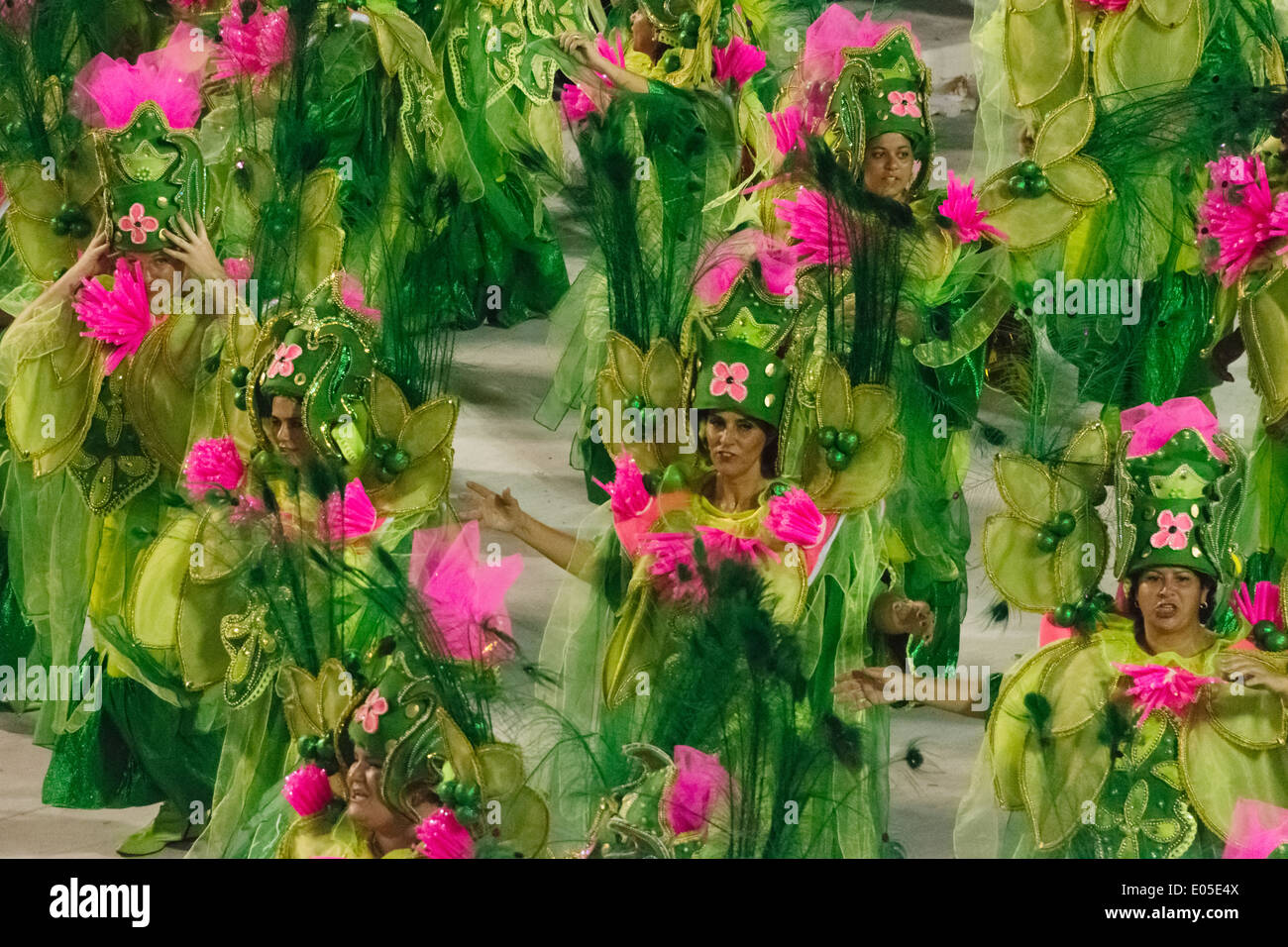Samba Parade at Sambadrome during Carnival, Rio de Janeiro, Brazil ...