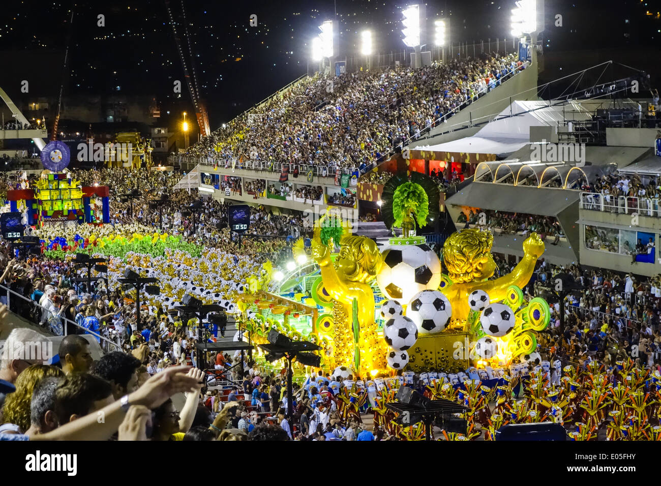 Brazil FIFA World Cup 2014 football world championship, Rio de Janeiro, Brazil Stock Photo