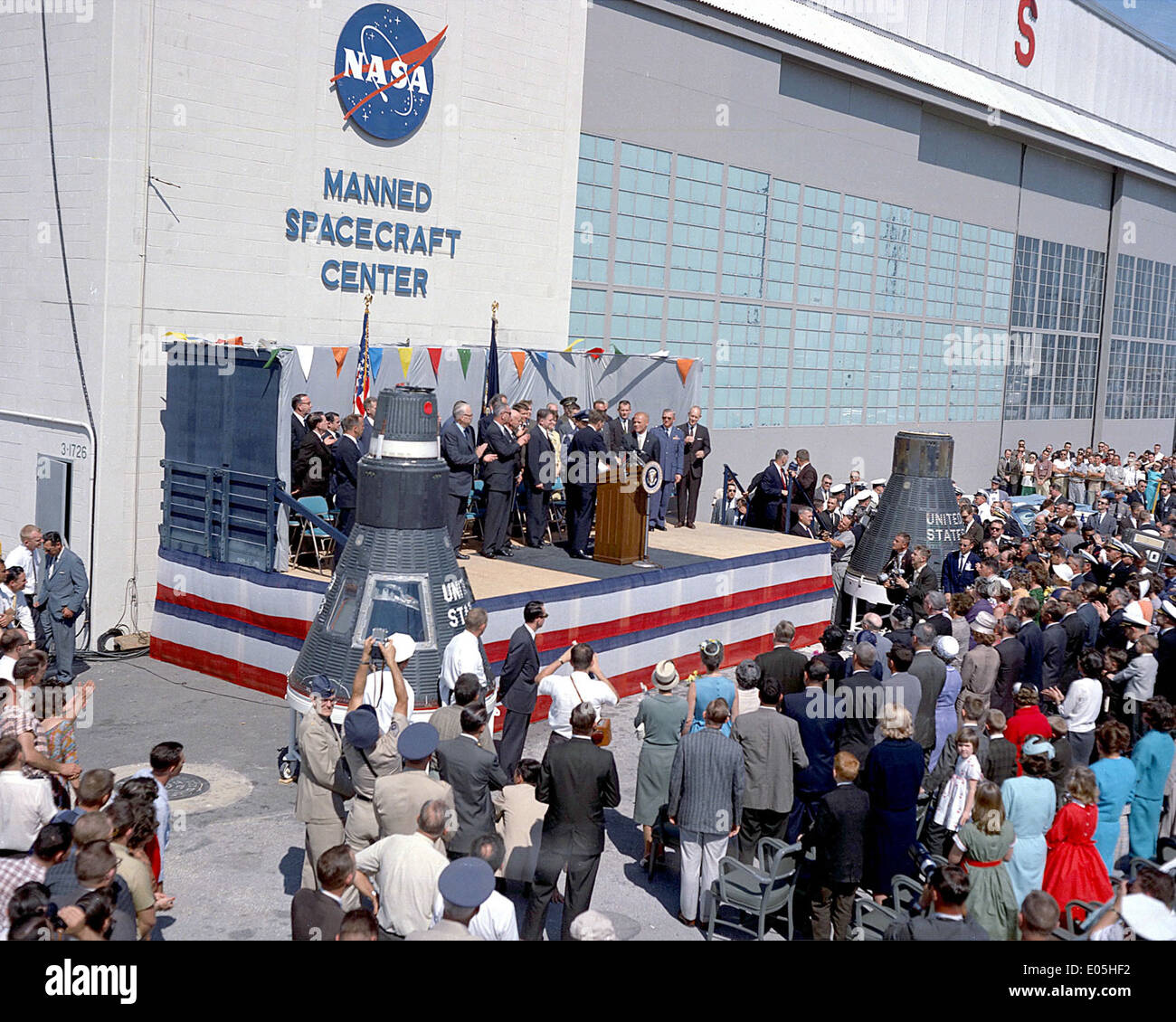 Astronaut John Glenn being Honored Stock Photo