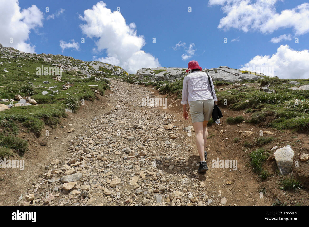 Female on rocky ground hi-res stock photography and images - Alamy