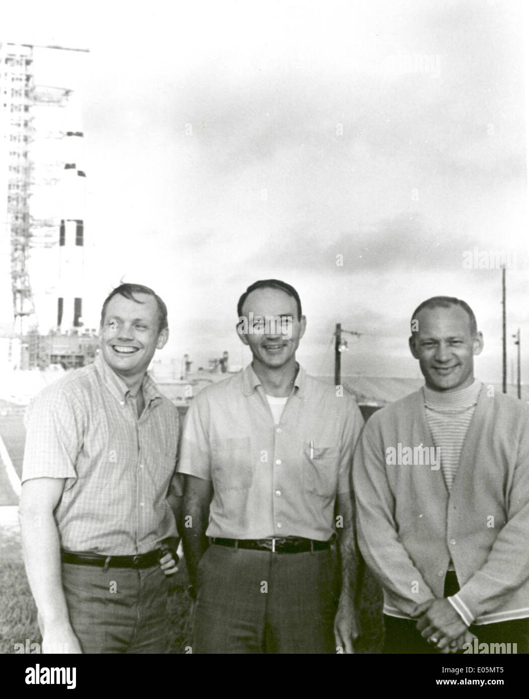 Apollo 11: Flight Crew Stock Photo