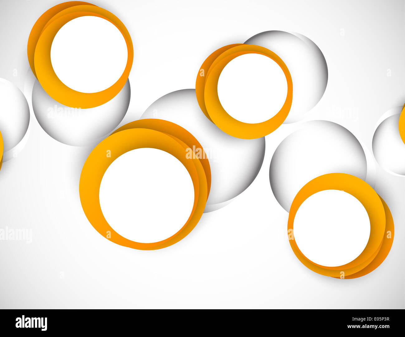 Background with orange circles. Bright illustration Stock Photo - Alamy