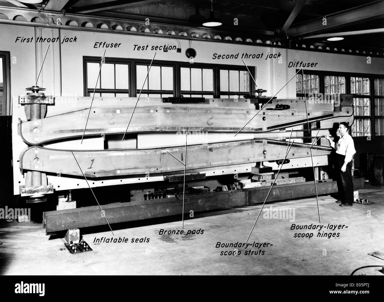 The 10x14-inch hypersonic wind tunnel at NASA is designed for testing ...