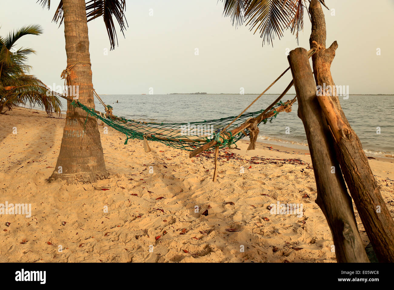 Hammock-Carabane-Senegal Stock Photo