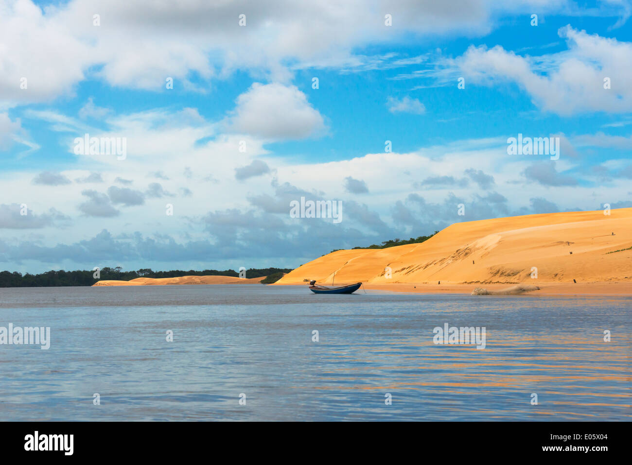Sand dune in Lencois Maranheinses National Park, Maranhao State, Brazil Stock Photo