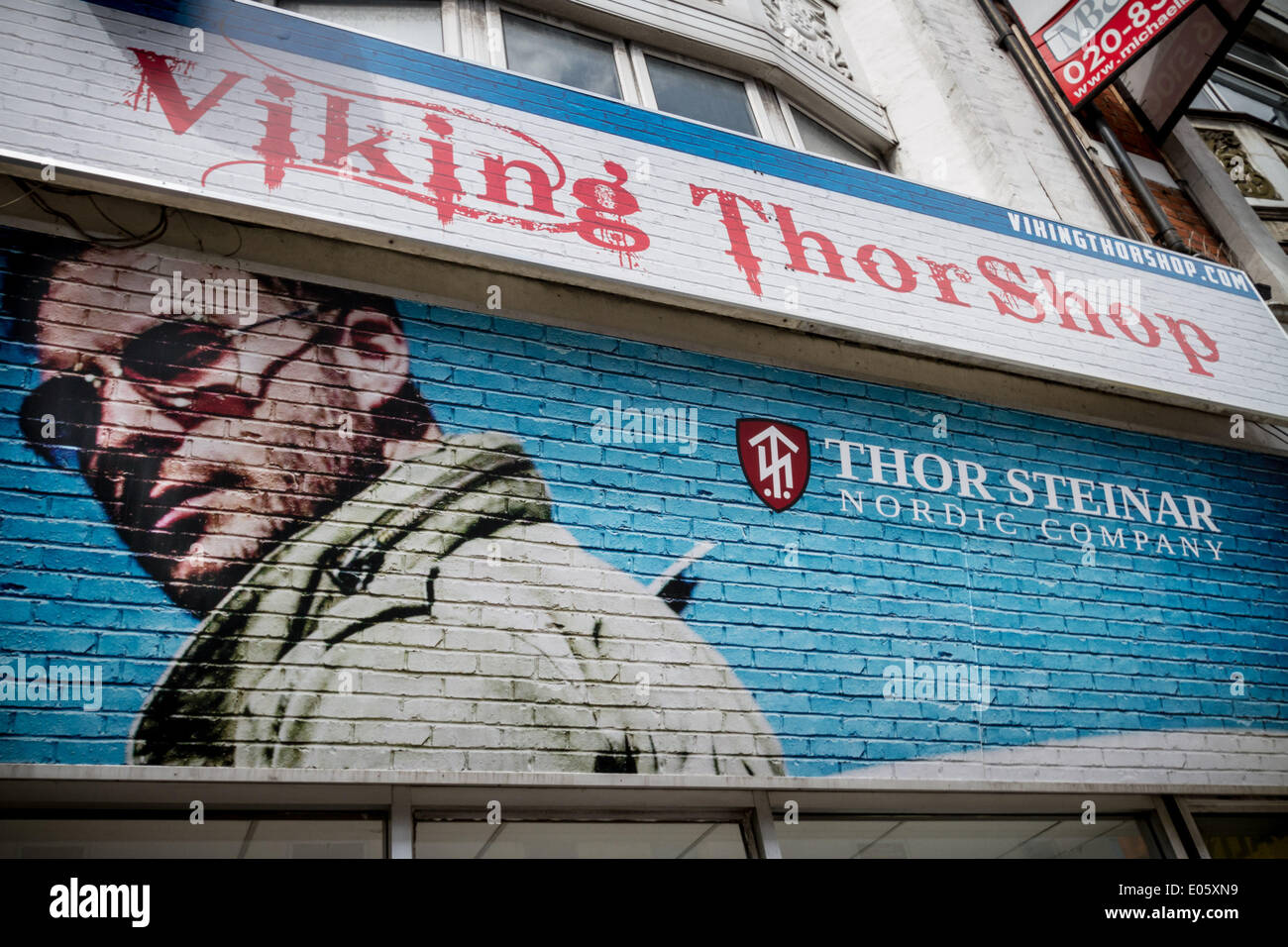 North Finchley, London, UK. 3rd May 2014. Thor Steinar far-right store protest by anti-fascists in North London Credit:  Guy Corbishley/Alamy Live News Stock Photo