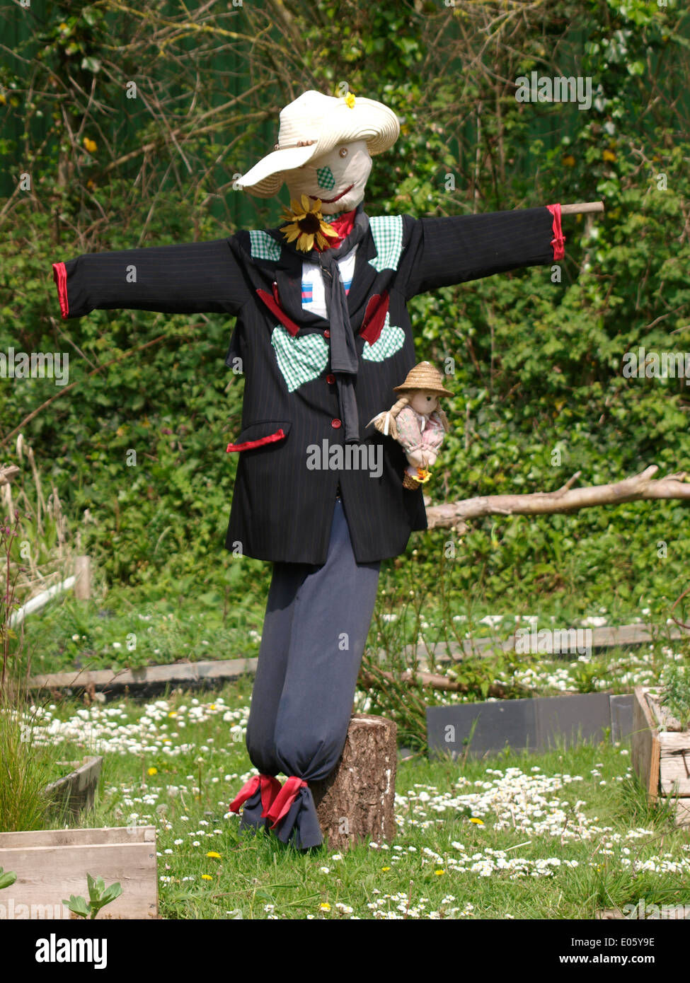 Scarecrow, Cornwall, UK Stock Photo