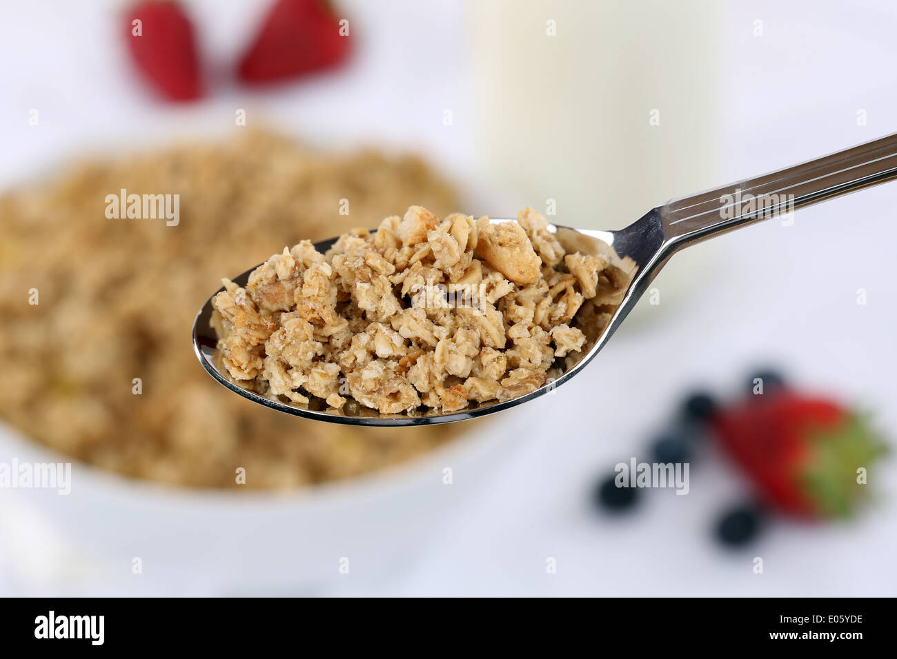 Spoon of cereals hires stock photography and images Alamy