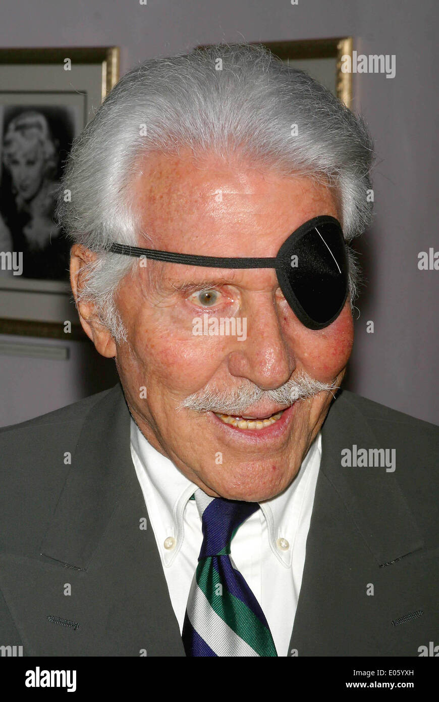 May 2, 2014 - The American actor EFREM ZIMBALIST JR, who starred in the long-running TV show The FBI, has died at the age of 95. Zimbalist Jr played Inspector Lewis Erskine in the show, which ran from 1965 until 1974. Before that he became a household name in the US playing private investigator Stu Bailey in 77 Sunset Strip, which ran from 1958-64. Later in life he retired to his ranch in Solvang, California, where he died on Friday. PICTURED - Nov. 11, 2003 - Los Angeles, California, U.S. - Efrem Zimbalist, Jr. at the unveiling of 'Golden Gun' and F.B.I. badge from the hit series 'The F.B.I. Stock Photo