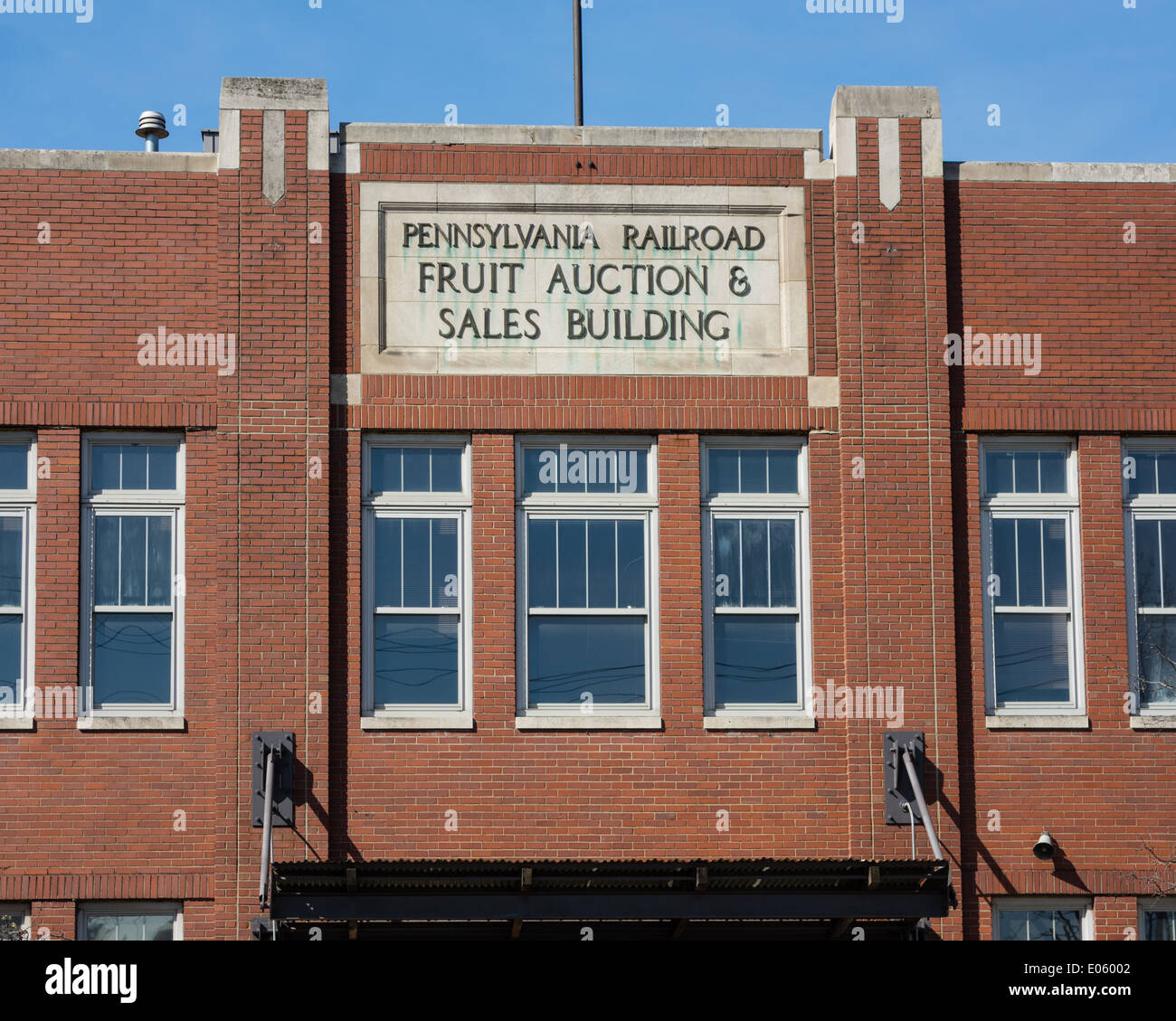 Pennsylvania Railroad fruit auction building. Strip District