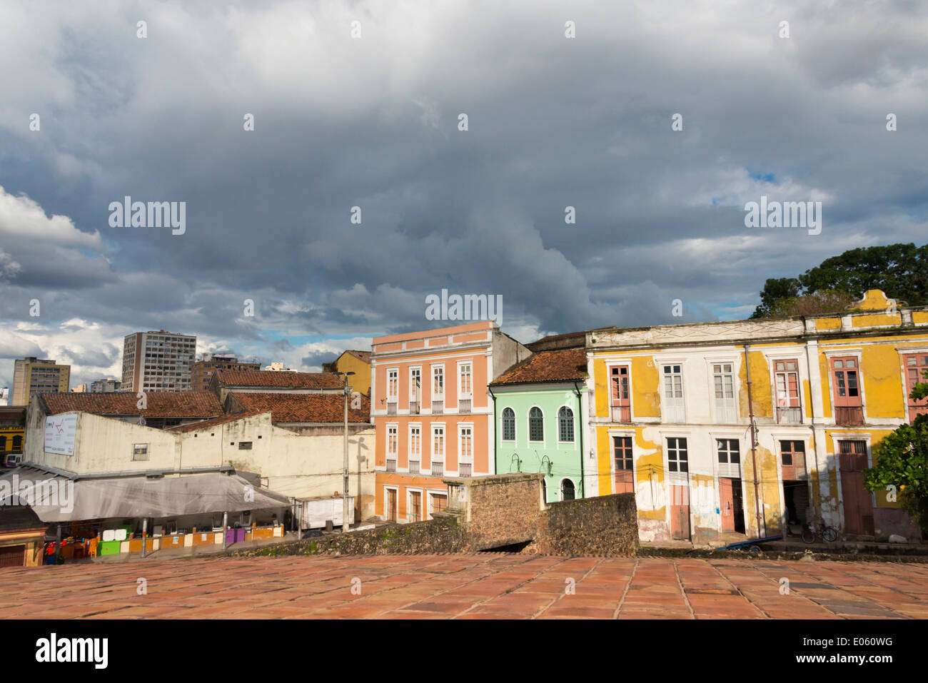 Historic buildings, Belem, Para State, Brazil Stock Photo