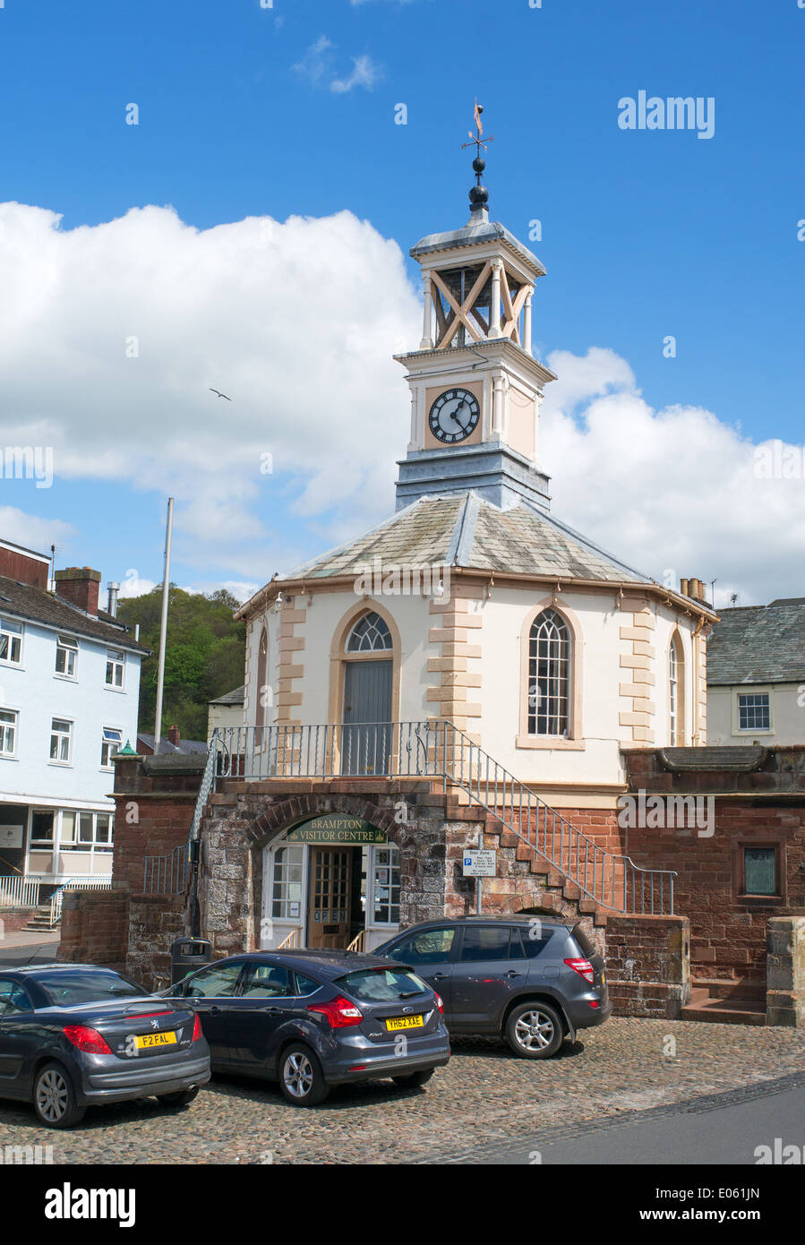 19th century Moot Hall and visitor centre Brampton, north west England UK Stock Photo