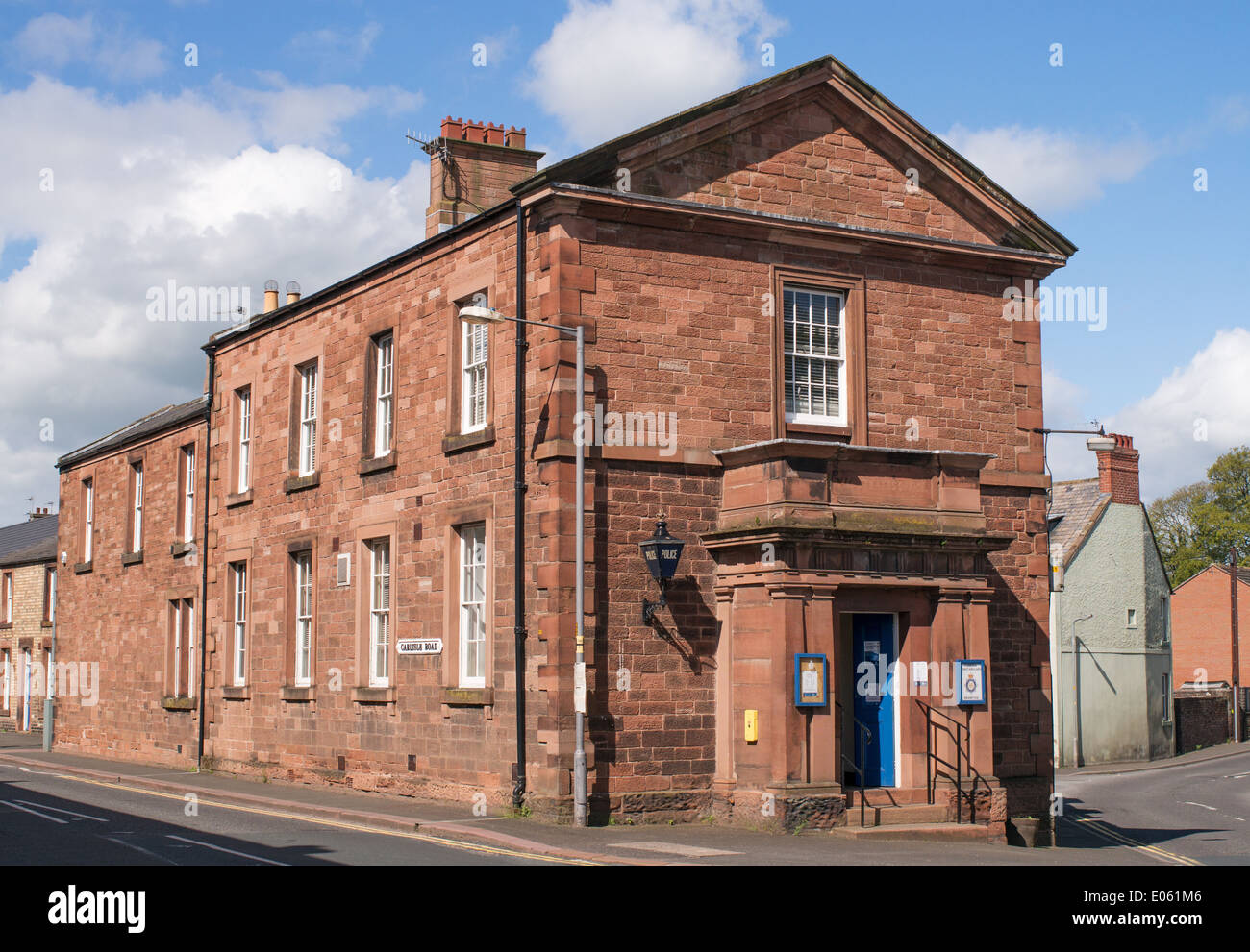 The 1860s Police Station, Brampton, north west England UK Stock Photo