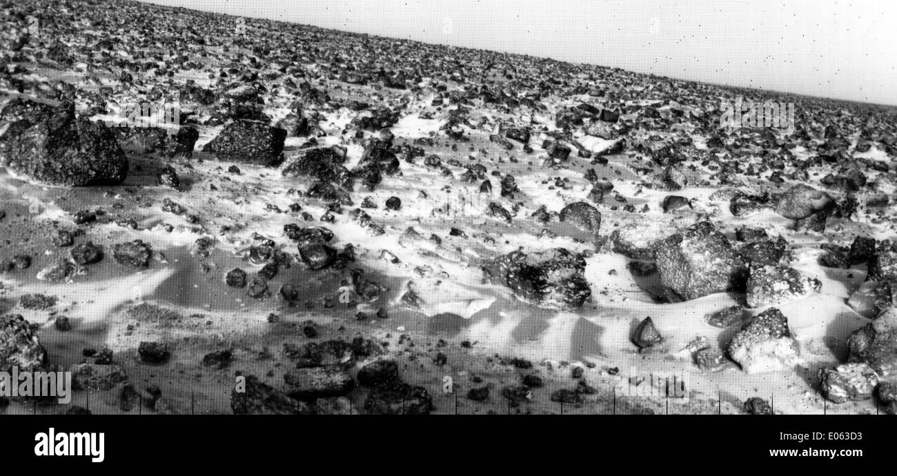 Ice on Mars Again Stock Photo