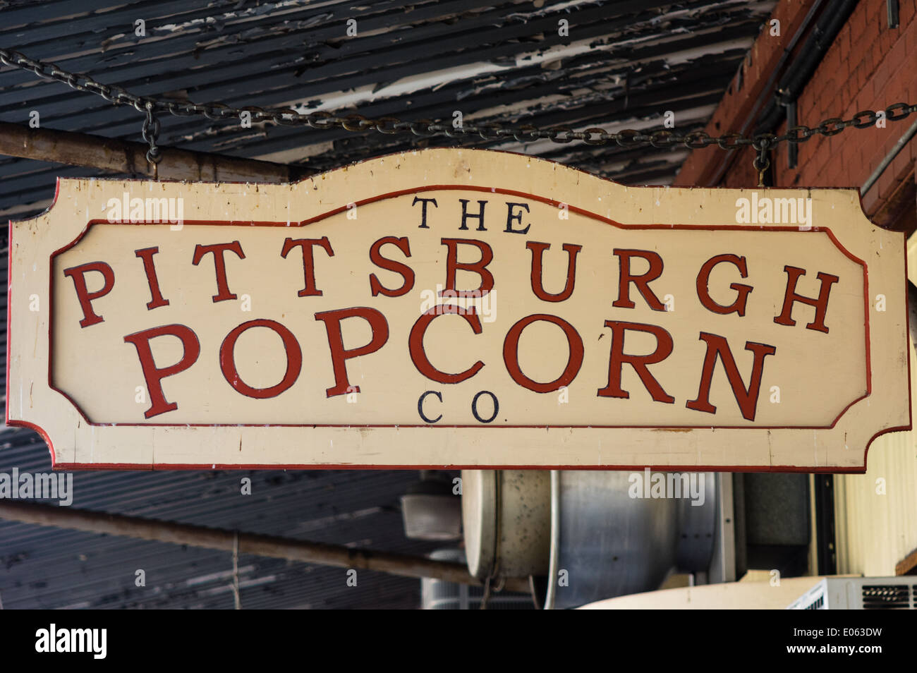 Pittsburgh Popcorn Company Sign. Strip District, Pittsburgh