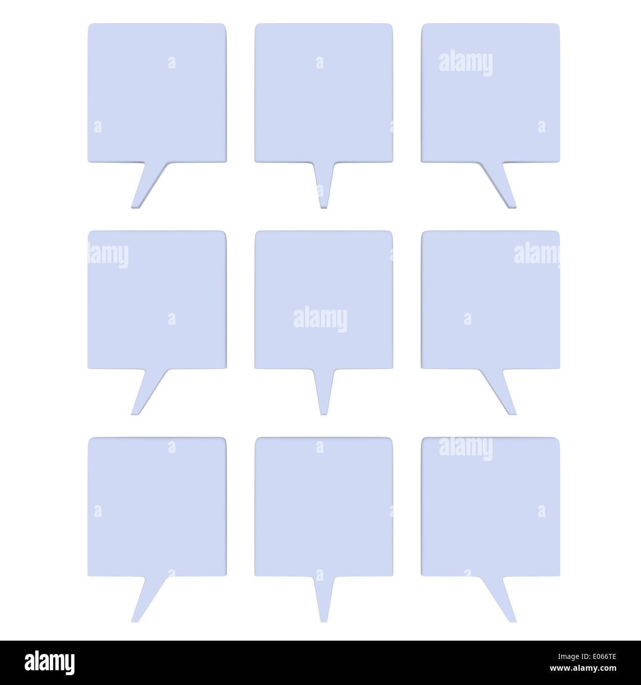3d rendered speech bubble Cut Out Stock Images & Pictures - Alamy