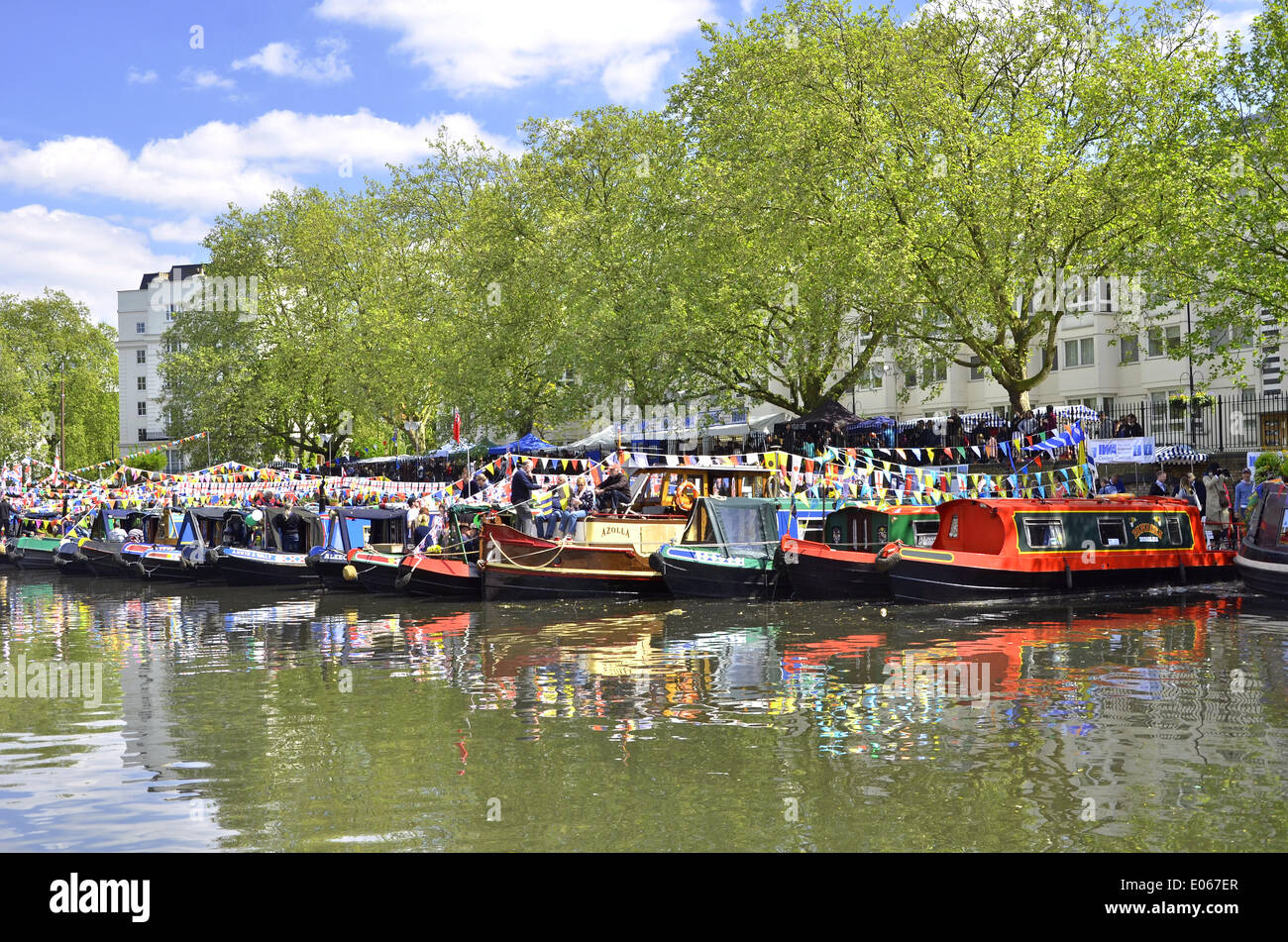 London, UK. 03rd May, 2014. Opening Ceremony IWA's Canalway Cavalcade 2014. Canalway Cavalcade is a unique waterways and community festival arranged by IWA at Little Venice in London since 1983. Credit:  Marcin Libera/Alamy Live News Stock Photo