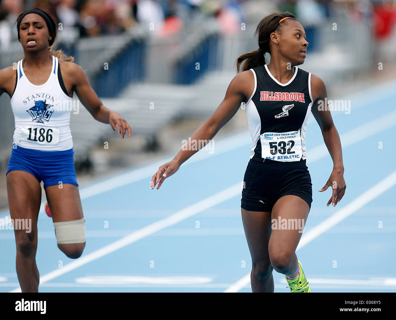 University of florida track and field stadium hires stock photography