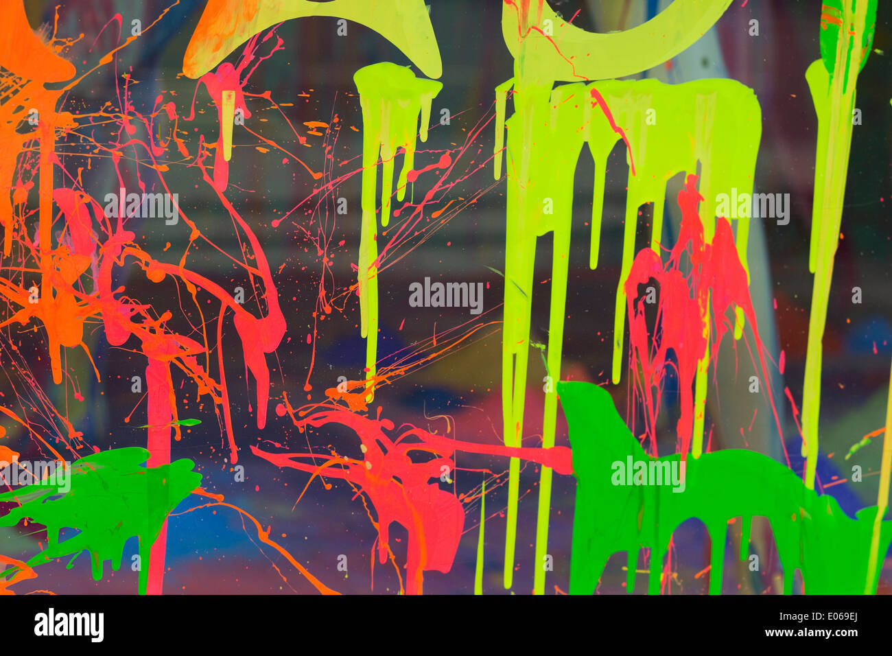 Paint throwing window Stock Photo Alamy