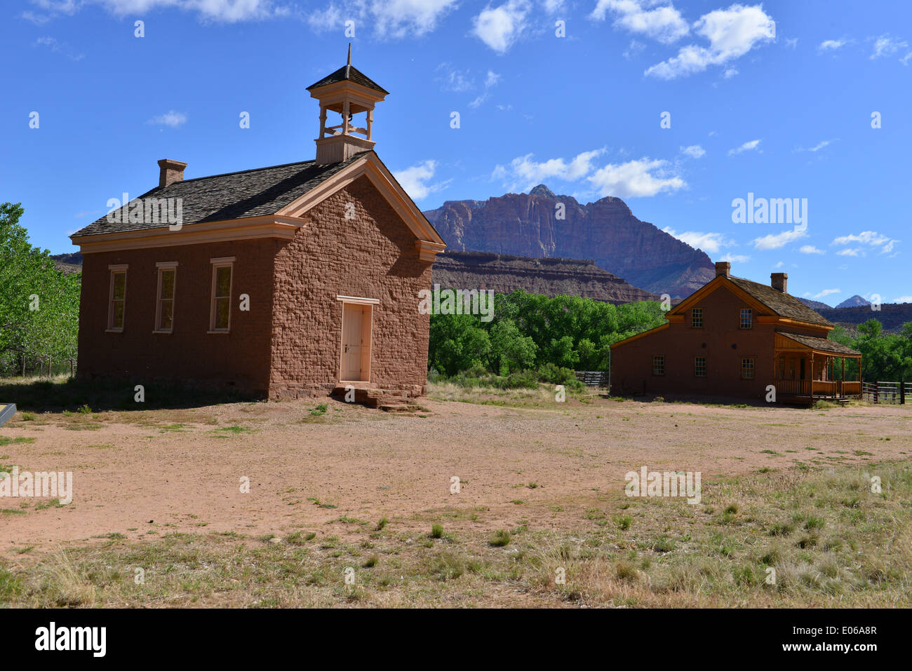 Grafton Ghost town in Utah. Stock Photo
