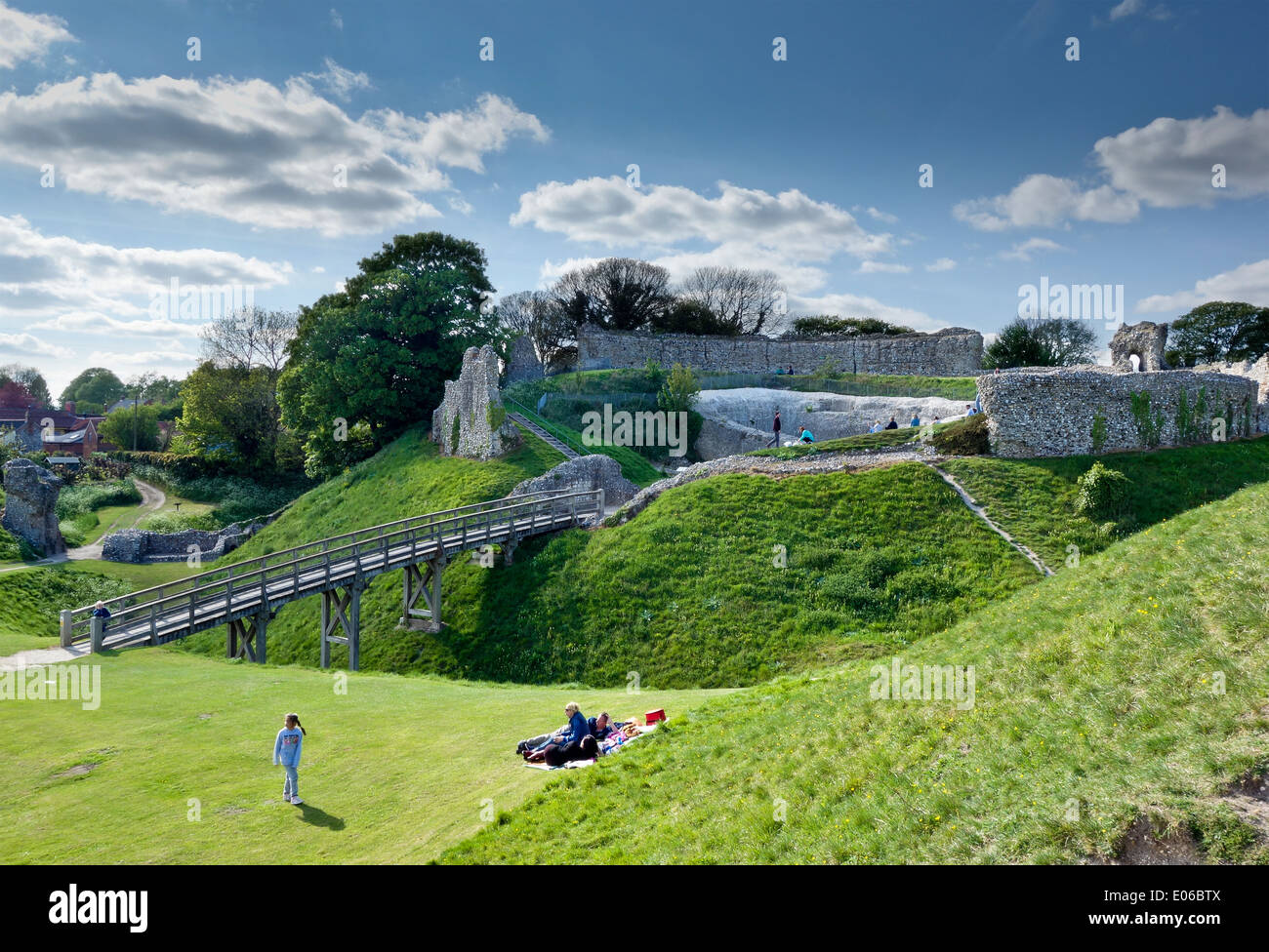 Castle Acre Norfolk England UK Stock Photo Alamy