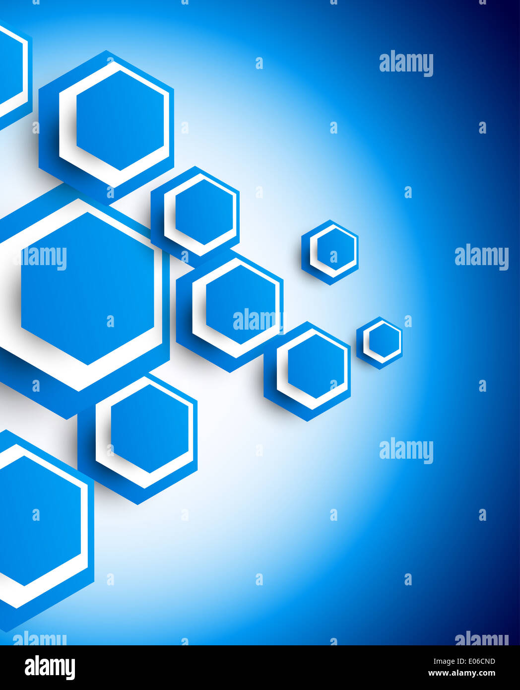 Bright background with hexagons. Abstract illustration Stock Photo - Alamy