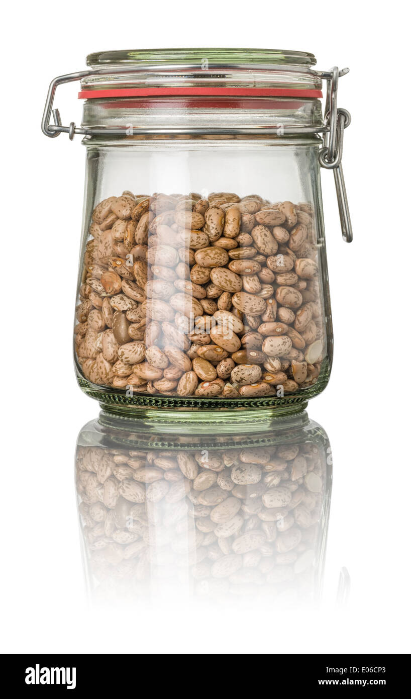 Pinto beans in a jar Stock Photo Alamy