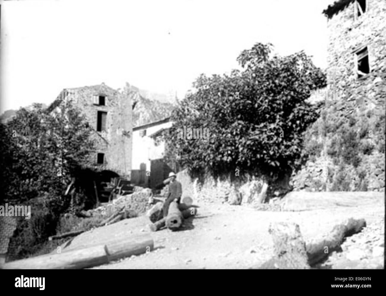 Château avec Azam, Aude Stock Photo