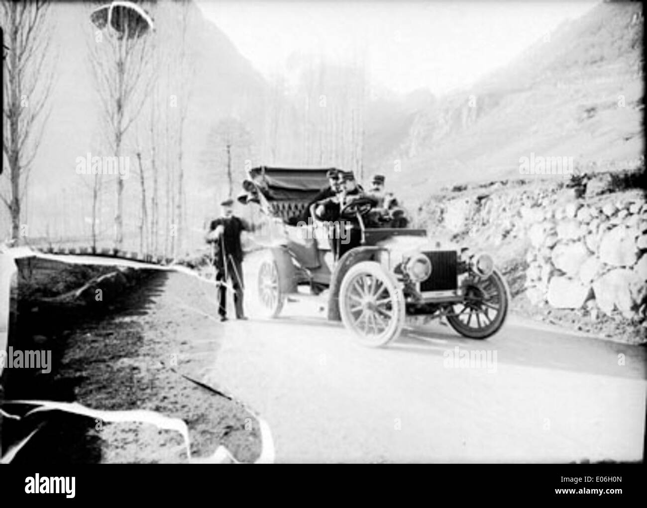 Auto, Vicdessos, 17 janvier 1906 Stock Photo